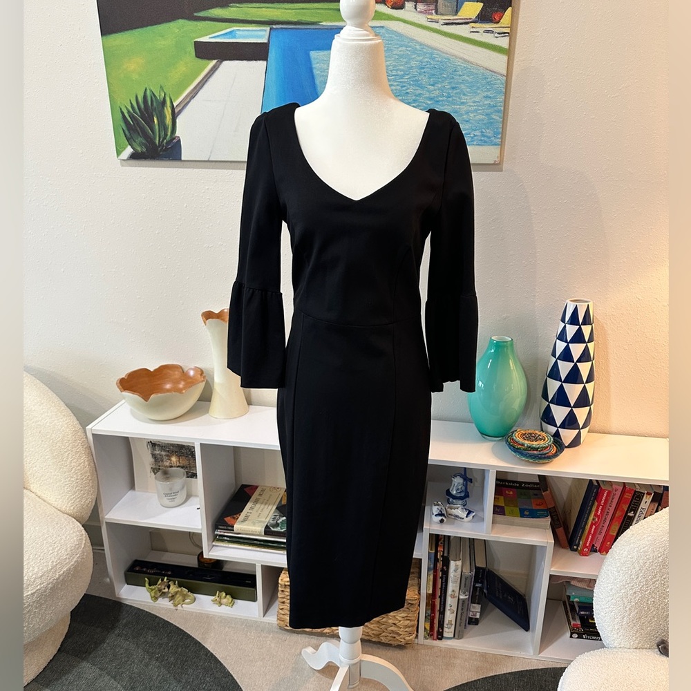 Boden Elegant Black Long Sleeve Dress
